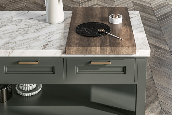 Cucina classica con tocco glamour
